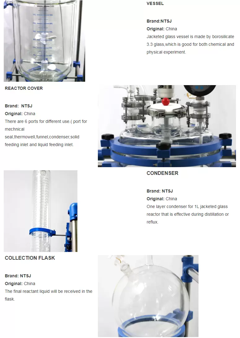 Pagsabog-proof nga Glass Jacketed Bubble Column Reactor4