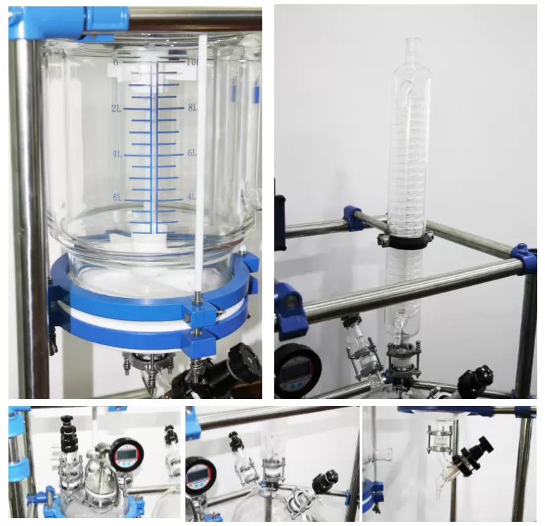 5L Jacketed Glass Reactor Nutsche Filter for Crystallization36