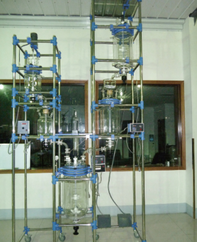 Complete-set-of-glass-reactor-with